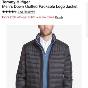 Tommy Hilfiger Men’s Down Quilted Packable Jacket